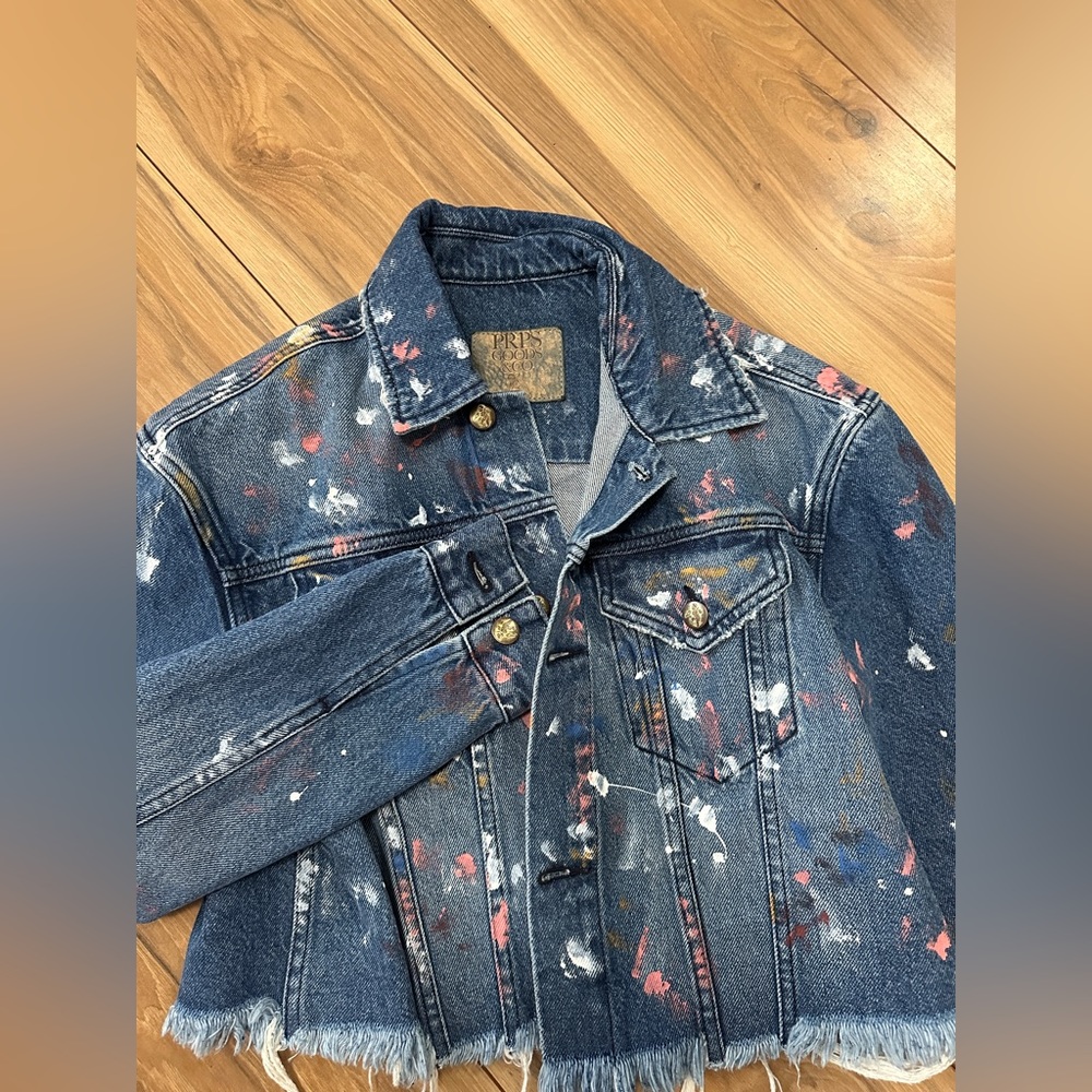 PRPS Goods & Co crop Jean jacket